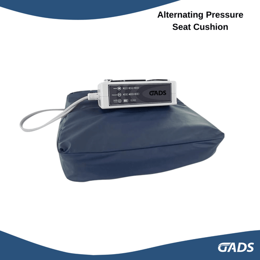 GADS Alternating Pressure Seat Cushion for Wheelchairs, Office Chairs, and Home Use - Adjustable Relief System for Pressure Sores and Improved Circulation, Durable and Portable Comfort Solution