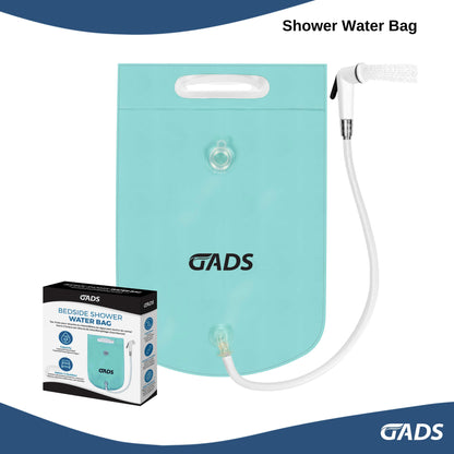Portable Shower Water Bag for Seniors, Elderly, Caregivers, Home Care, Travel & Outdoor Adventures - 2.5 Gallons (10 Liters) Capacity, Durable, Easy-to-Use Camping Shower Water Bag