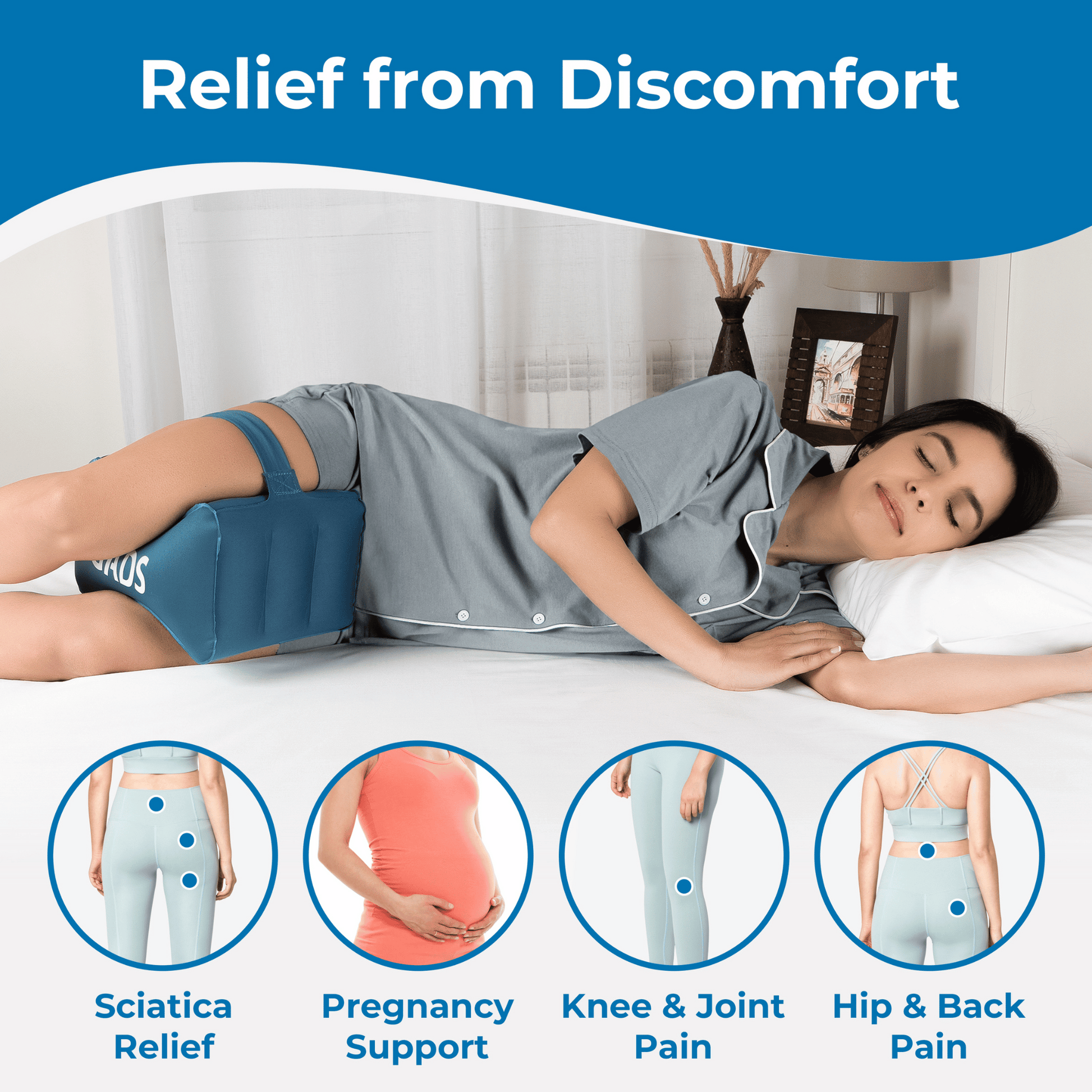 Inflatable Knee Pillow